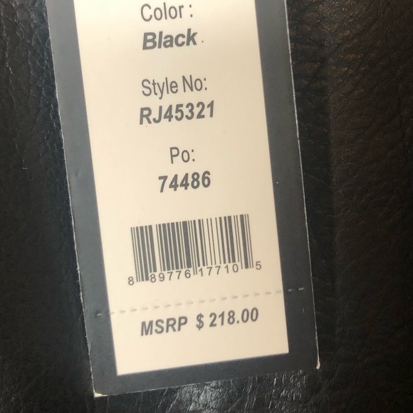 Romeo & Juliet couture faux leather jacket NWT - Picture 8 of 8